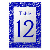 クラシーシルバーバラオンブ王室のルー テーブルナンバー (裏面)