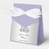 クラシーシルバー&クレマティスフラワーズ18誕生日 フェイバーボックス (正面サイド)