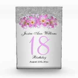 クラシーシルバー&ベラドンナリリーズ18th誕生日    表彰盾