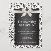 クラシースノーLeopardプリント引っ越し祝いパーティーパーティー 招待状 (正面/裏面)