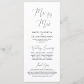 クラシーズ・セレモニー・モダンプ結婚ログラム プログラム (正面)