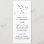 クラシーズ・セレモニー・モダンプ結婚ログラム プログラム (正面)