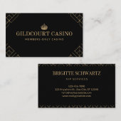 クラシーダイヤモンドパタ王室のーンカジノ名刺 名刺 (正面/裏面)