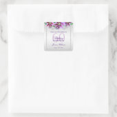 クラシーダイヤモンド&フラワーズ誕生日 スクエアシール (バッグ)