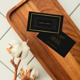 クラシーダークアニマルプリントプロフェッショナル 名刺