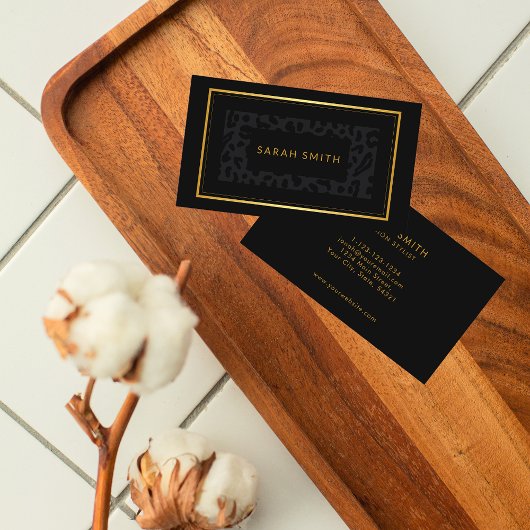 クラシーダークアニマルプリントプロフェッショナル 名刺