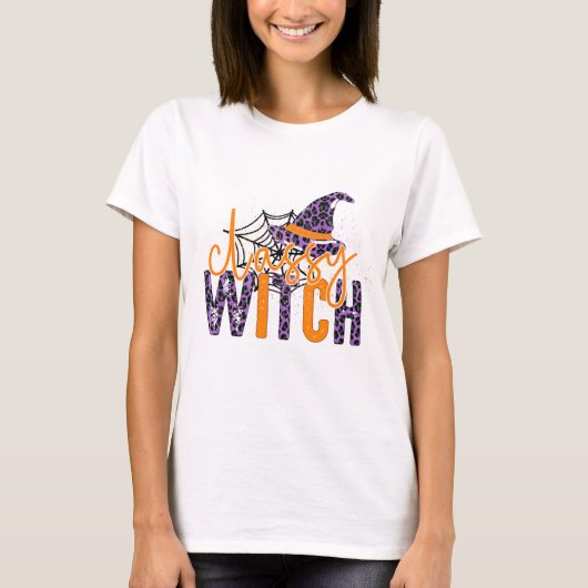 クラシーックな魔女 - ハロウィン Tシャツ (正面)