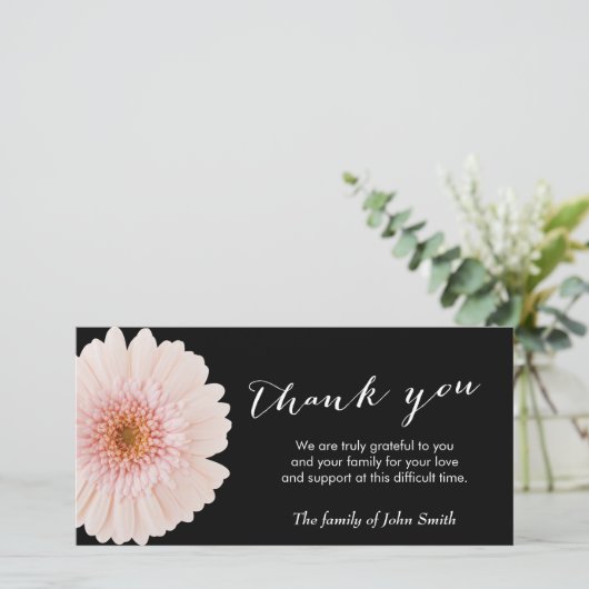 クラシーデイジーフラワーメモリアルありがとう サンキューカード (スタンド正面)