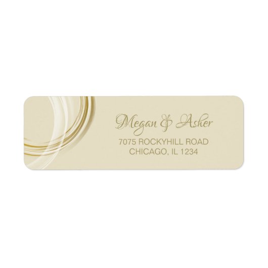 クラシーバニラウィズ金ゴールドリングや輪 ラベル (正面)