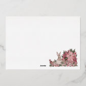 クラシーバニーラビットフローラハッピーイースター 箔シーズンカード (裏面)