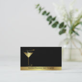 クラシーバーテンダー金ゴールドマルティーニカクテル 名刺 (スタンド正面)