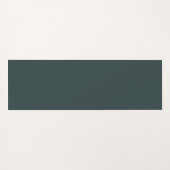 クラシーパステルグリーンカラーデザイン名前をカスタムする ヨガマット (裏面(横))