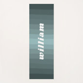 クラシーパステルグリーンカラーデザイン名前をカスタムする ヨガマット (正面)