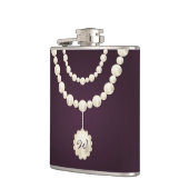クラシーパールネックレスモノグラムスキットル フラスク (左)