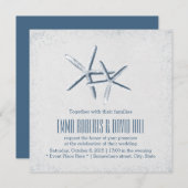 クラシーヒトデビーチ結婚式招待状 招待状 (正面/裏面)