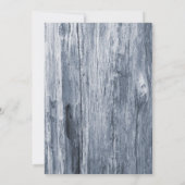 クラシービーチテーマブルードリフトウッドブライダルシャワー 招待状 (裏面)