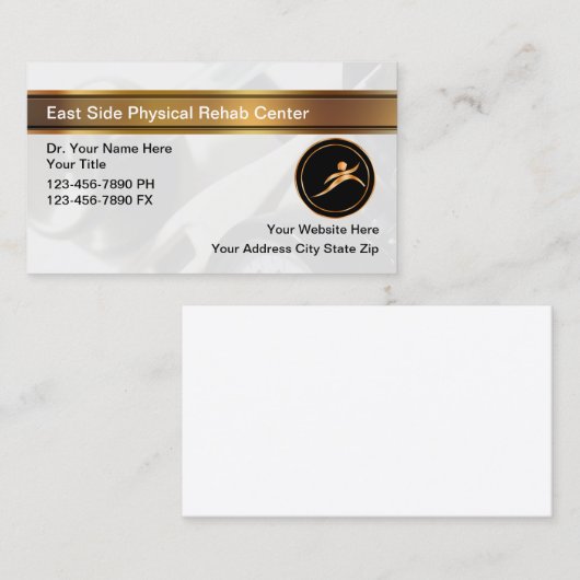 クラシーフィジカルセラピーレハブビジネスカード 名刺 (正面/裏面)