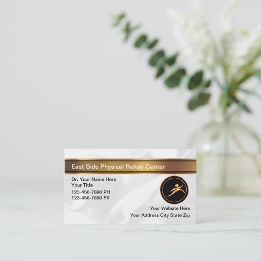 クラシーフィジカルセラピーレハブビジネスカード 名刺 (スタンド正面)
