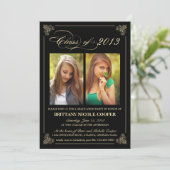 クラシーブエレガントラック2013卒業写真招待状 招待状 (スタンド正面)