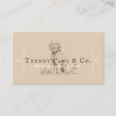 クラシーブティックスタイルペットサロンゴールデンドールドッグ 名刺 (正面)