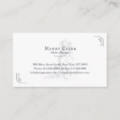 クラシーブティックスタイルペットサロンゴールデンレトリバー 名刺 (裏面)