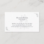 クラシーブティックスタイルペットサロンポメラニア犬ドッグ 名刺 (裏面)