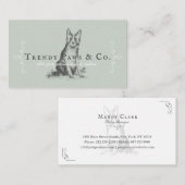 クラシーブティックスタイルペットサロン縁どコリードッグ 名刺 (正面/裏面)