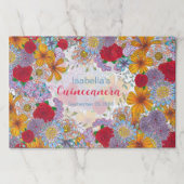 クラシーブヘミアンフローラキンセアニラ紙ランチョンマット ペーパーパッド (正面)