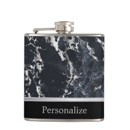 クラシーブラックマーブルストーンデザイン フラスク
