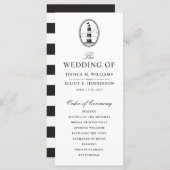 クラシーブラックライトハウス結婚式 プログラム (正面/裏面)