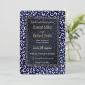 クラシーブルーシルバーグリッターレオパードアニマルプリント (スタンド正面)