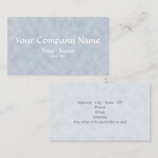 クラシーブルーパーチメント多目的名刺 名刺 (正面/裏面)