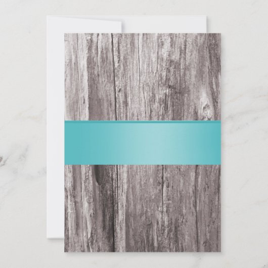 クラシーホワイトフランギパニブルービーチ結婚式 招待状 (裏面)