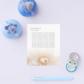 クラシーホワイトフローラ美しいサロンチラシ チラシ (シングル)