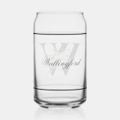 クラシーホワイトフローラ装飾イニシャルW ガラス缶 (裏面)