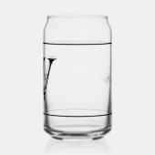 クラシーホワイトフローラ装飾イニシャルW ガラス缶 (左)