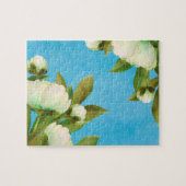 クラシーホワイトペニーフローラブーケ ジグソーパズル (横)