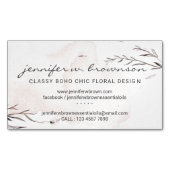 クラシーボホシックウォーターカラー マグネット名刺 (正面)