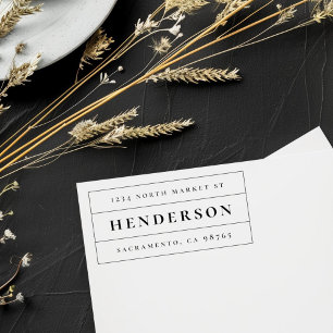 クラシーミニマリはっきりしたストファミリ名差出人住所 セルフインキングスタンプ