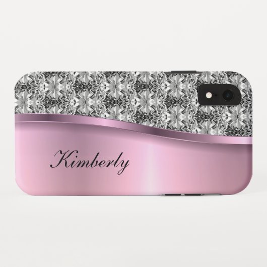 クラシーモきらきら光るノグラムバラ金ゴールドデザイン Case-Mate iPhoneケース (裏面(横))