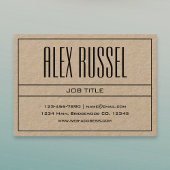 クラシーモダンプロフェッショナルブラックオンクラフト紙 名刺