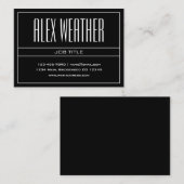 クラシーモダンプロフェッショナルホワイト&ブラック 名刺 (正面/裏面)