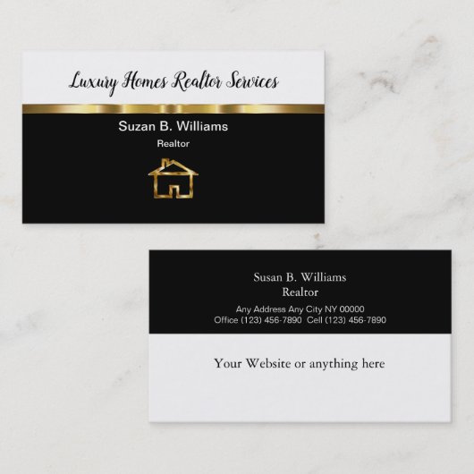 クラシーラグジュアリーホームズ不動産仲介業者 名刺 (正面/裏面)