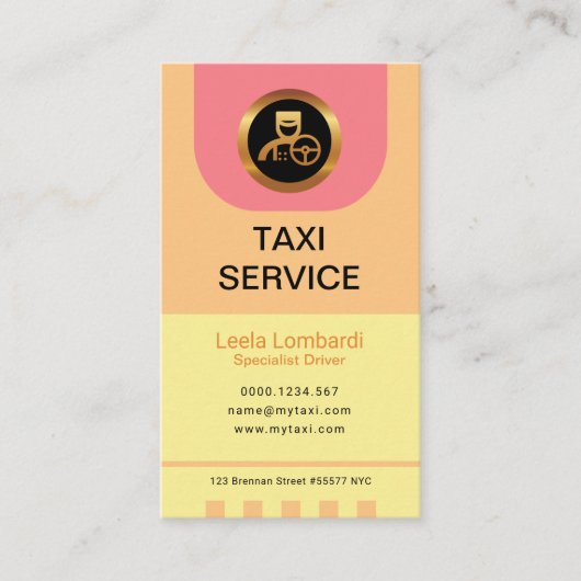 クラシーレディーズタクシー運転手のパステルズ 名刺 (正面)