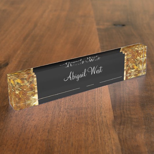 クラシーレディーズラグジュアリーグラム デスクネームプレート (側面)