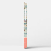 クラシーヴィンテージフローラルパターンピーチ名前をカスタムする Case-Mate iPhoneケース (裏面 / 左)