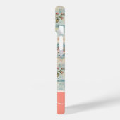 クラシーヴィンテージフローラルパターンピーチ名前をカスタムする Case-Mate iPhoneケース (裏面 / 左)