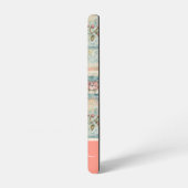 クラシーヴィンテージフローラルパターンピーチ名前をカスタムする SAMSUNG GALAXYケース (左側面)