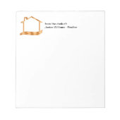 クラシー不動産仲介業者実在エテートテーマ ノートパッド (正面)