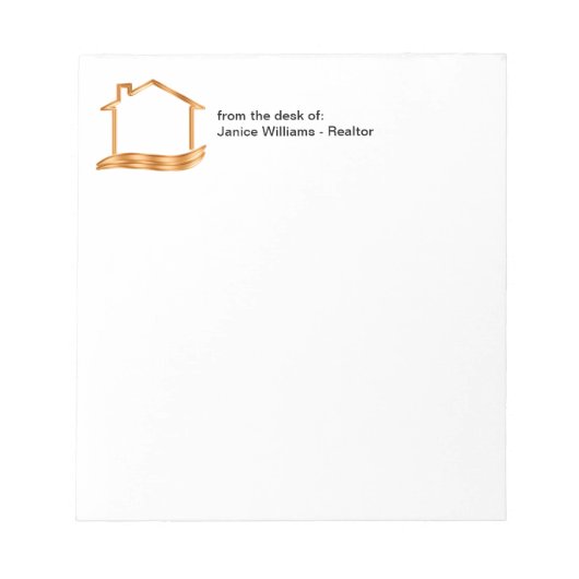 クラシー不動産仲介業者実在エテートテーマ ノートパッド (正面)